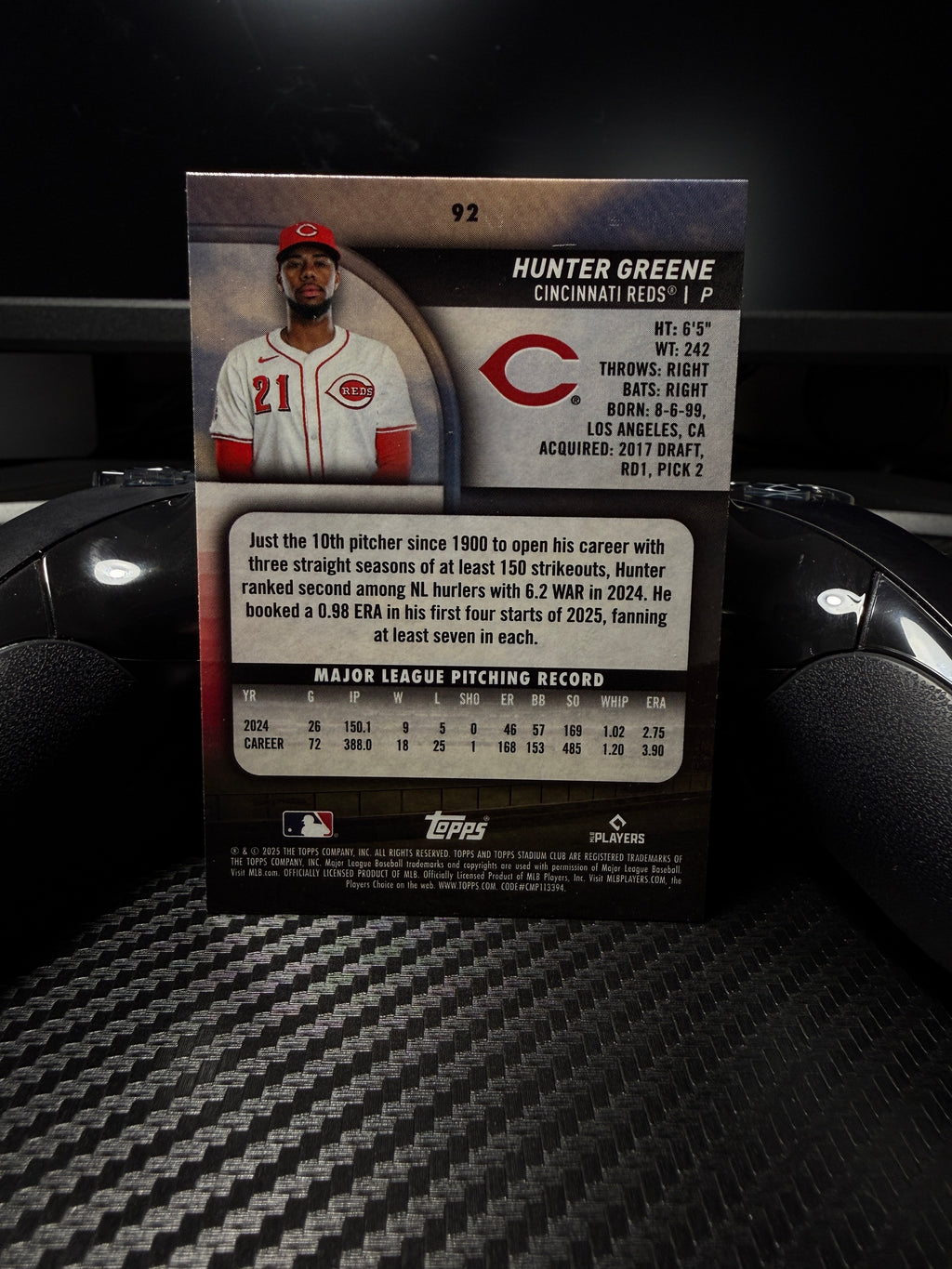 Back of card