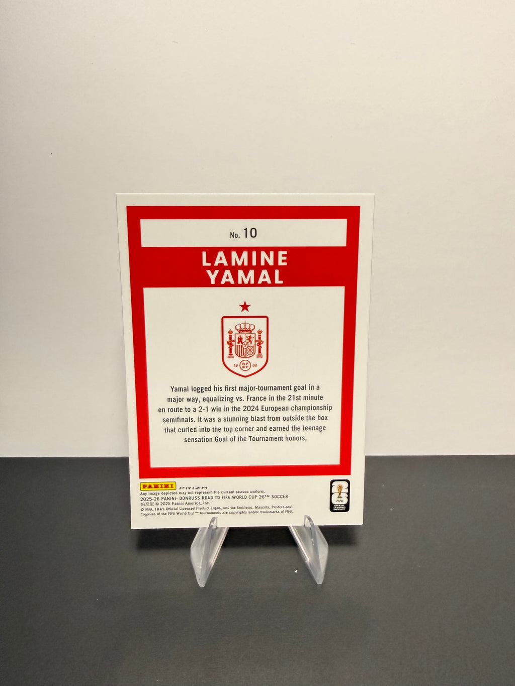 2025-26 Donruss Optic Lamine Yamal — Spain — back