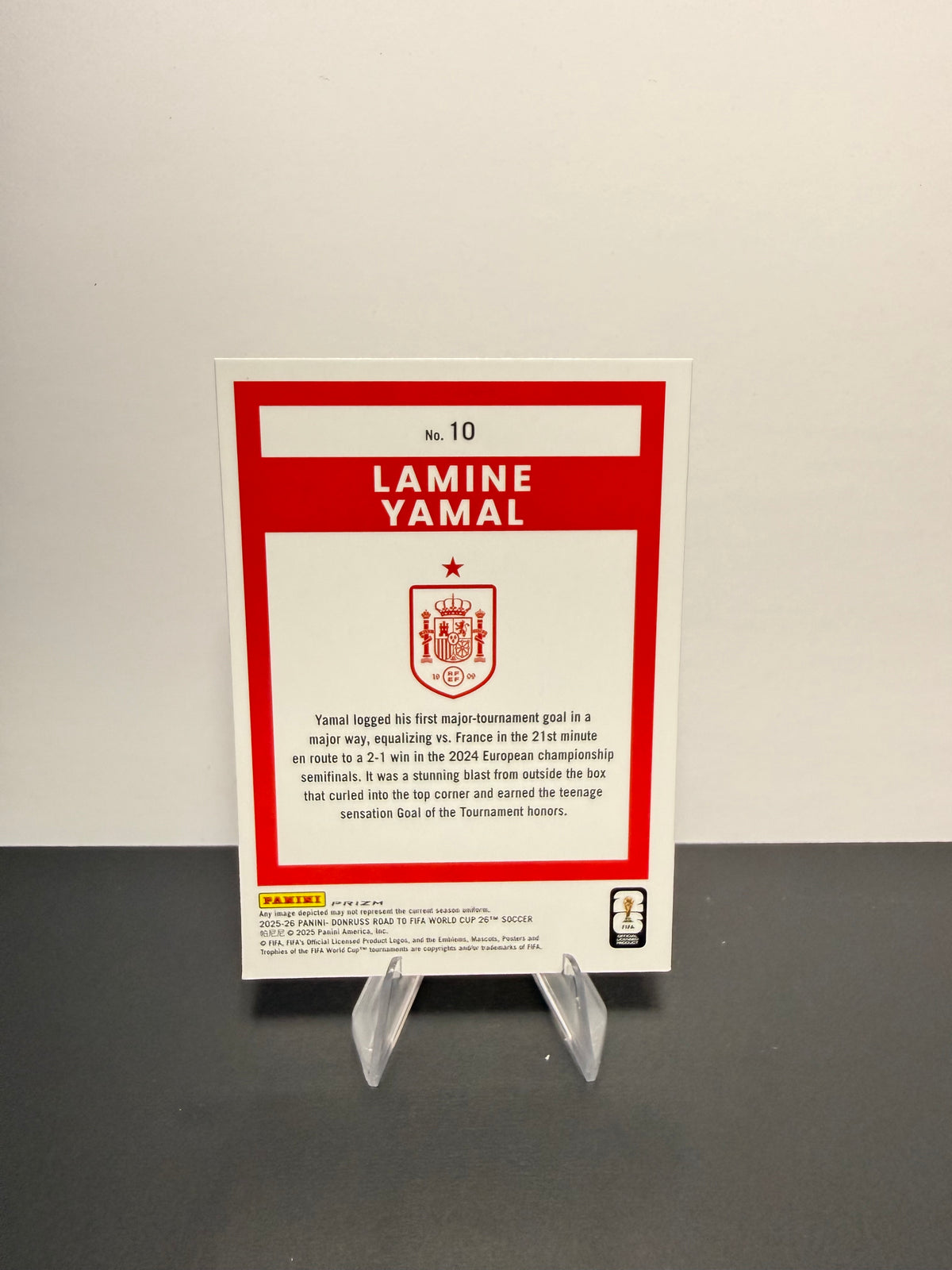 2025-26 Donruss Optic Lamine Yamal — Spain — back
