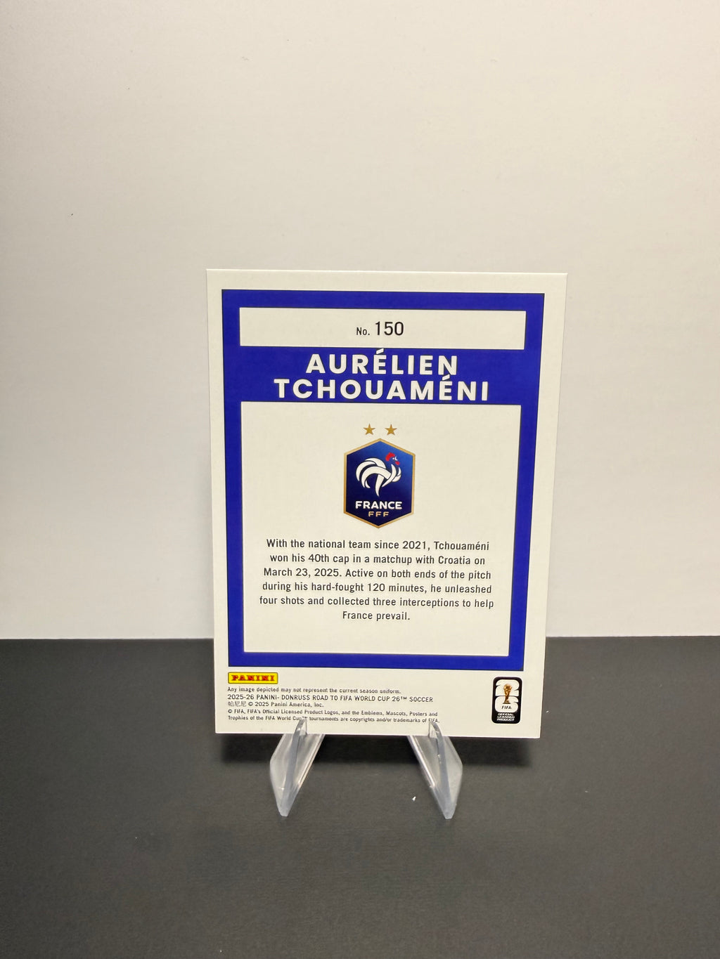 2025-26 Donruss Aurélien Tchouameni — France — back