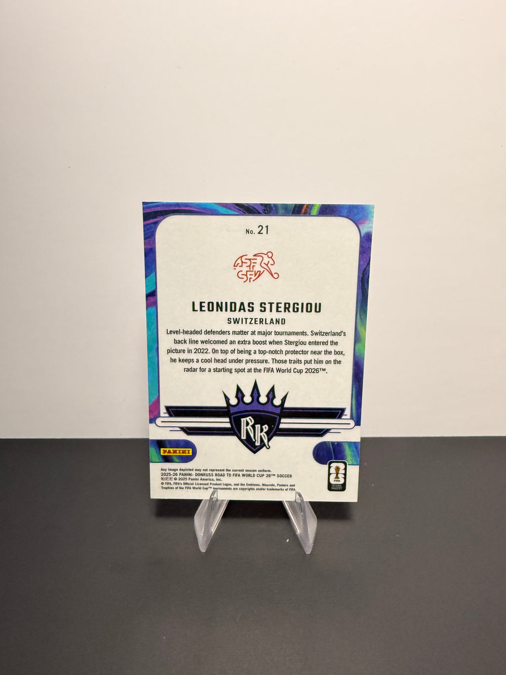 2025-26 Donruss Leonidas Stergiou — Switzerland — back